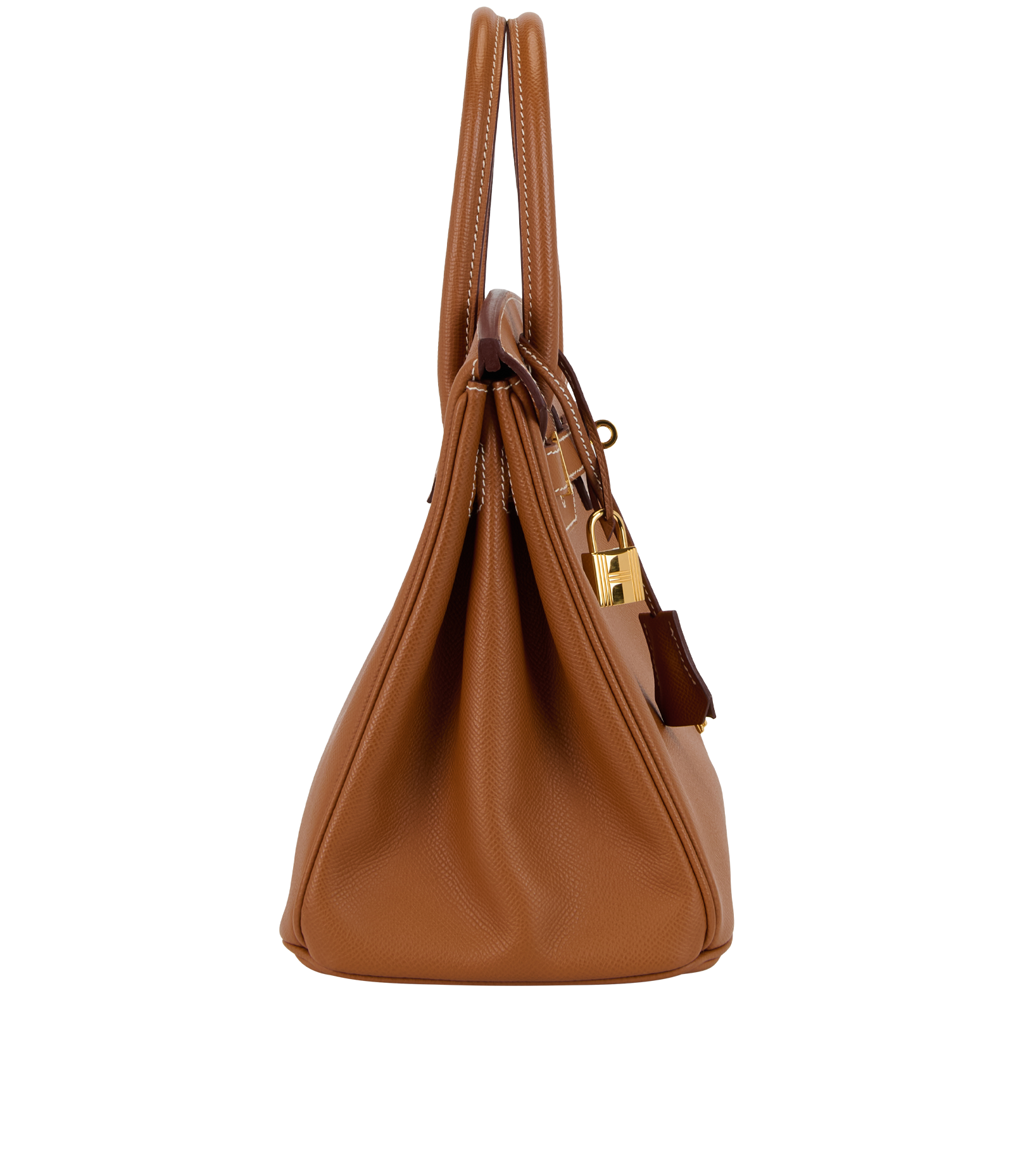Birkin 30 In Epsom Gold, &pound;13,000, Handbags, Brown, Leather, Side view